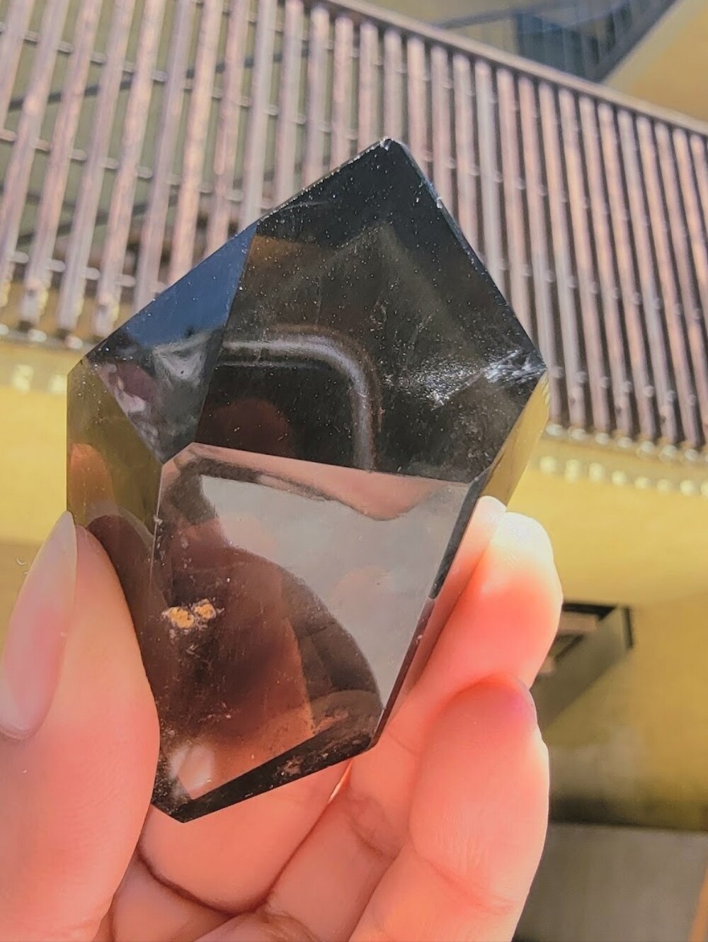 NEW 2.79" x 1.55" x 1.21" SMOKY QUARTZ FREEFORM WITH GARDEN QUARTZ PHANTOM